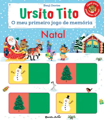 Capa Ursito Tito - Meu Primeiro Jogo de memória - Natal